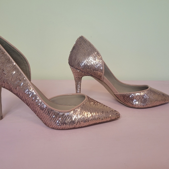 Rosegold sequin heels - Picture 4 of 5